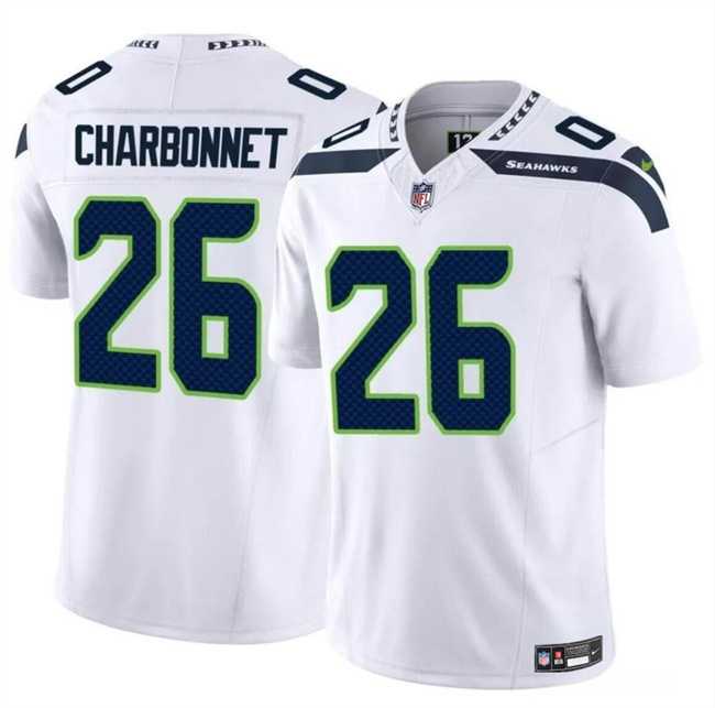 Men & Women & Youth Seattle Seahawks #26 Zach Charbonnet White 2024 F.U.S.E Vapor Limited Stitched Jersey,We sell and wholesale Men & Women & Youth Seattle Seahawks #26 Zach Charbonnet White 2024 F.U.S.E Vapor Limited Stitched Jersey on line form chian!